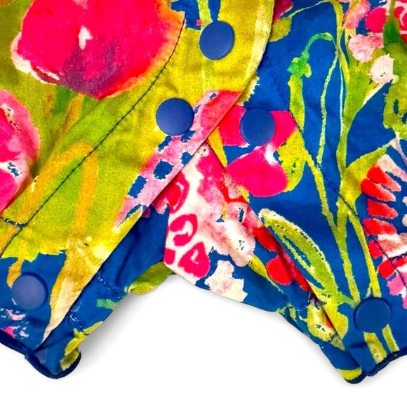 Familiar Japan Luxury Baby Romper 70 / US 6–12M – Vibrant Floral Print – NWOT - Picture 16 of 16